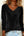 Blusa de Terciopelo Cuello Drapeado