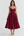 Vestido midi con corsé y falda amplia
