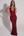 Vestido largo brillante con escote halter