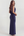 Vestido largo satinado con escote drapeado