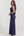 Vestido largo satinado con escote drapeado