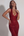 Vestido largo brillante con escote halter