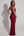 Vestido largo brillante con escote halter