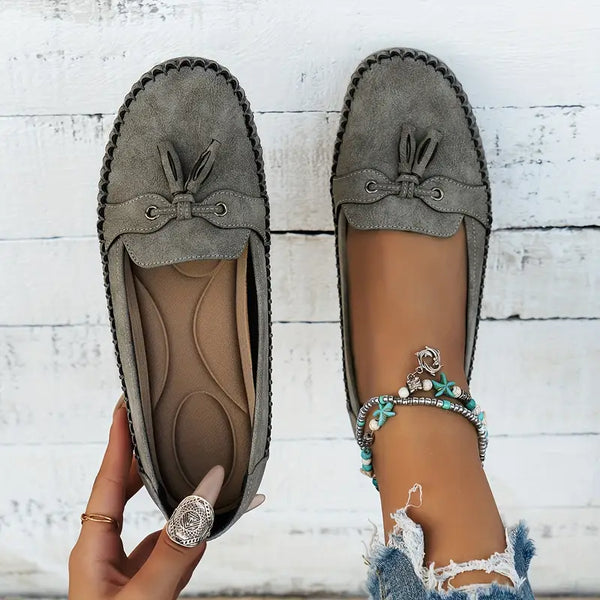 Mocasines con Lazo y Suela Flexible
