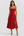 Vestido midi con corsé y abertura
