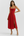 Vestido midi con corsé y abertura