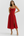 Vestido midi con corsé y abertura