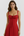Vestido midi con corsé y abertura