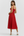 Vestido midi con corsé y abertura