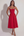Vestido midi con corsé y falda fluida