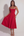 Vestido midi con corsé y falda fluida
