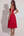 Vestido midi con corsé y falda fluida