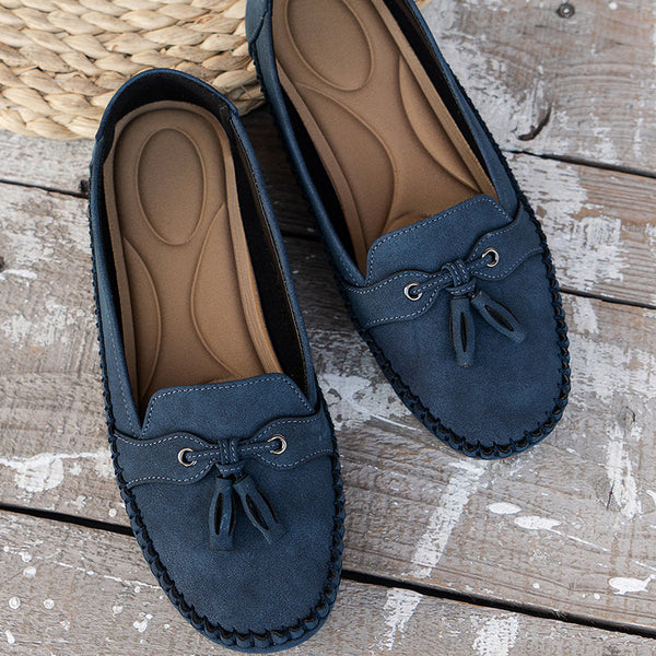 Mocasines con Lazo y Suela Flexible