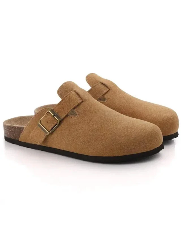 Zuecos Oxford de ante