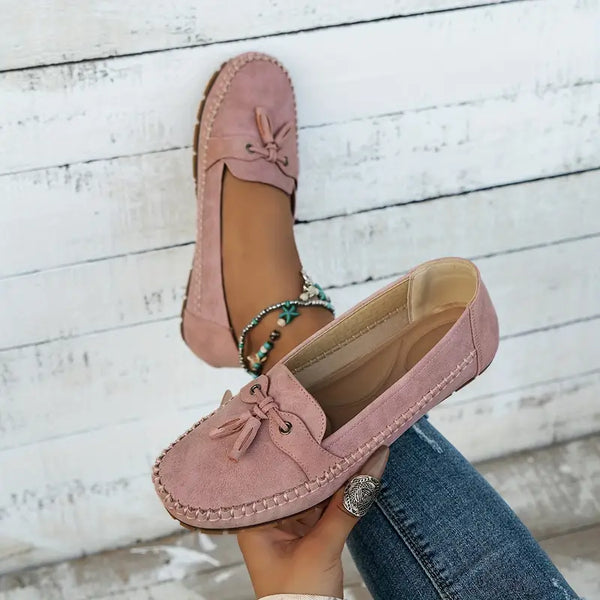 Mocasines con Lazo y Suela Flexible