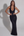Vestido largo brillante con escote halter