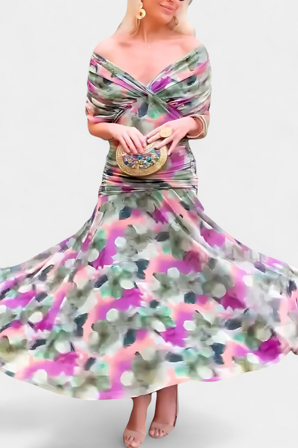 Vestido Maxi Verde Elegante