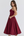 Vestido midi con corsé y falda amplia