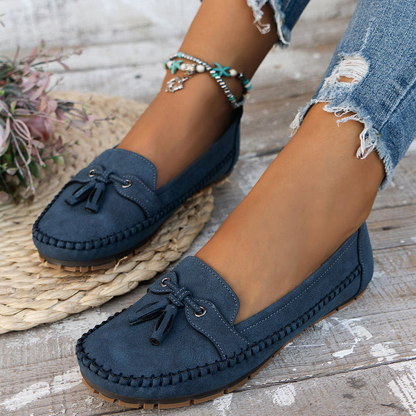 Mocasines con Lazo y Suela Flexible