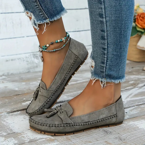 Mocasines con Lazo y Suela Flexible