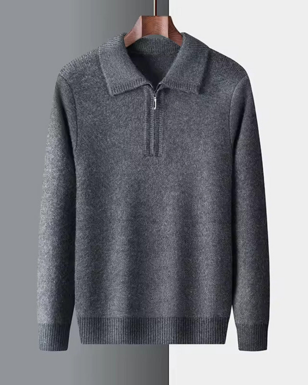 Jersey de cachemira con cremallera Gstaad