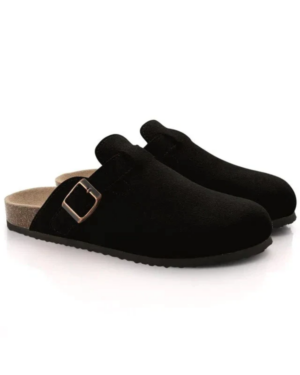 Zuecos Oxford de ante