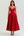 Vestido midi palabra de honor con falda amplia