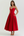 Vestido midi palabra de honor con falda amplia