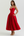 Vestido midi palabra de honor con falda amplia