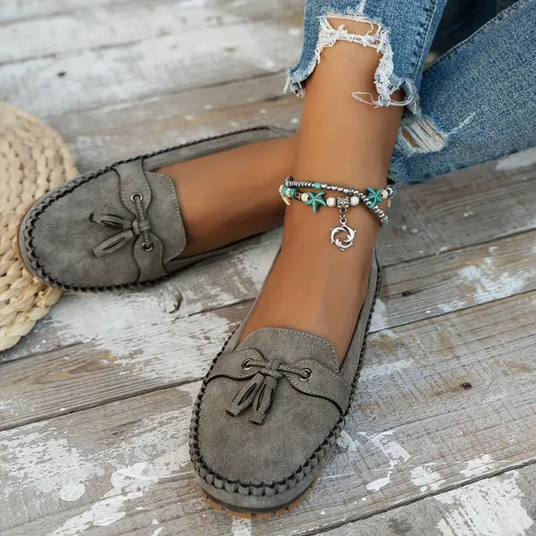 Mocasines con Lazo y Suela Flexible