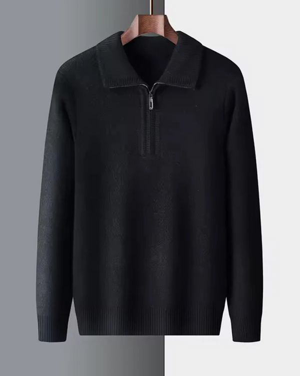 Jersey de cachemira con cremallera Gstaad