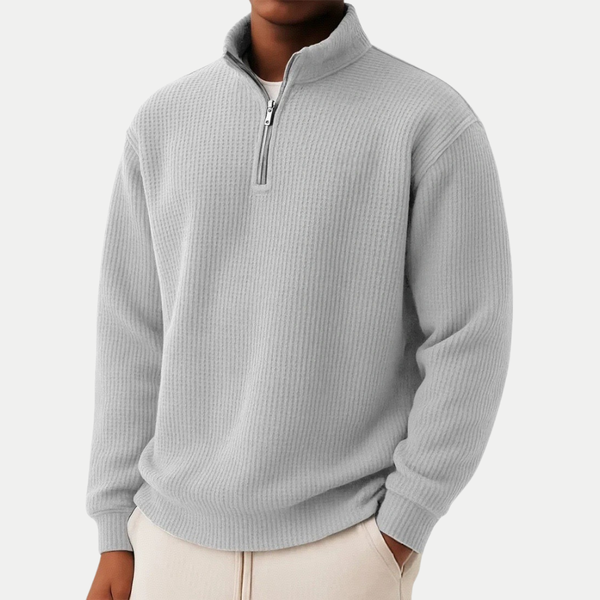 Elegante jersey de punto con cremallera