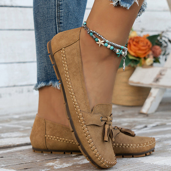 Mocasines con Lazo y Suela Flexible