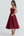 Vestido midi con corsé y falda amplia
