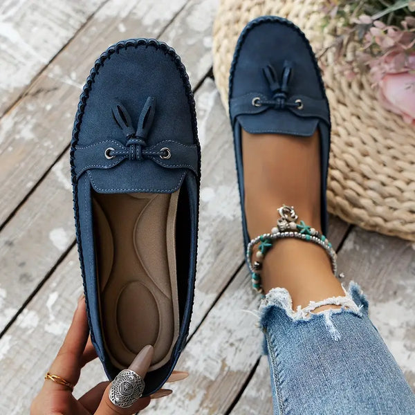 Mocasines con Lazo y Suela Flexible