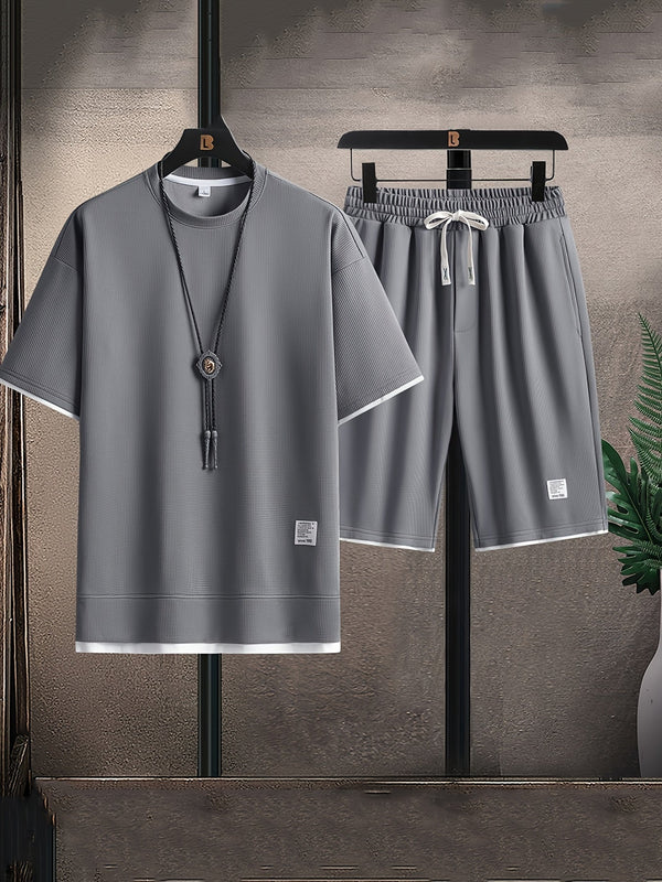 Conjunto de ropa de estar por casa de punto elegante