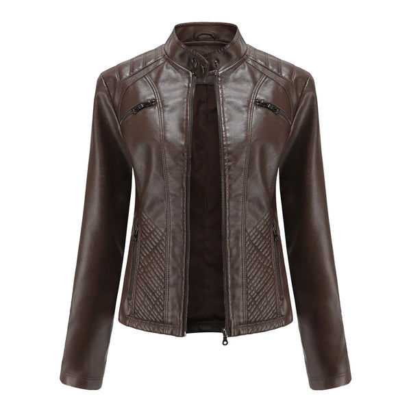 Chaqueta PU Cuero Entallada