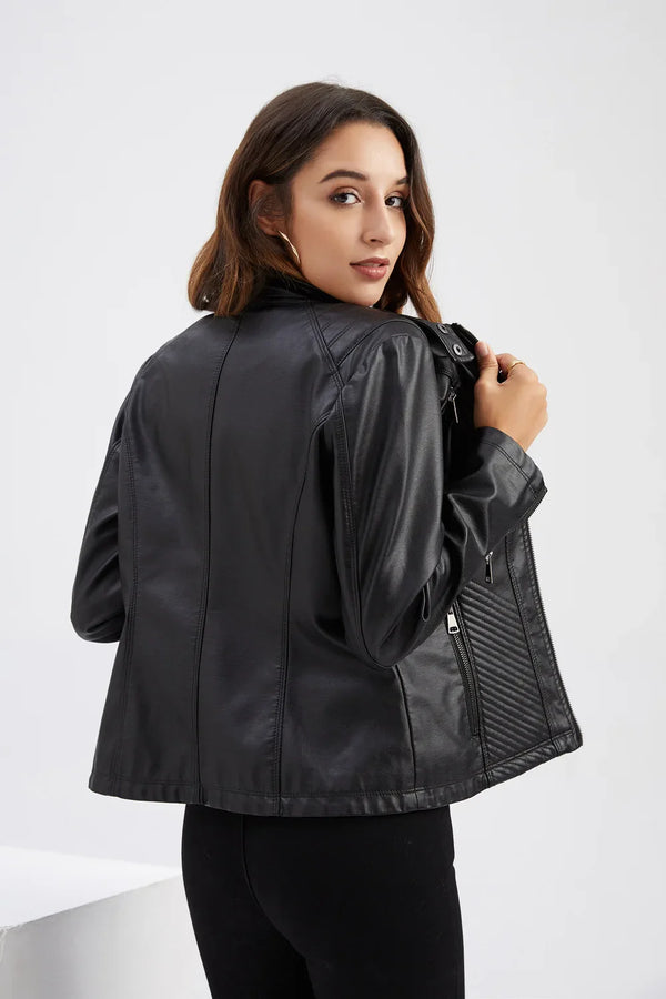 Chaqueta PU Cuero Entallada