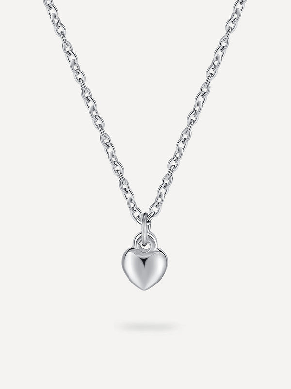 Collar con colgante de corazón de alivio