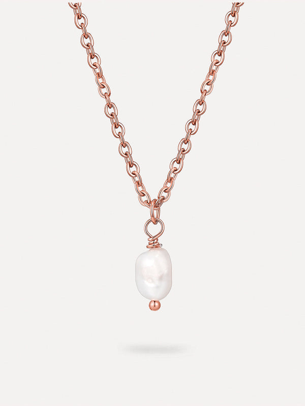 Collar Minimalista con Colgante de Perla