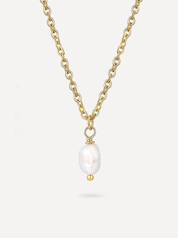 Collar Minimalista con Colgante de Perla