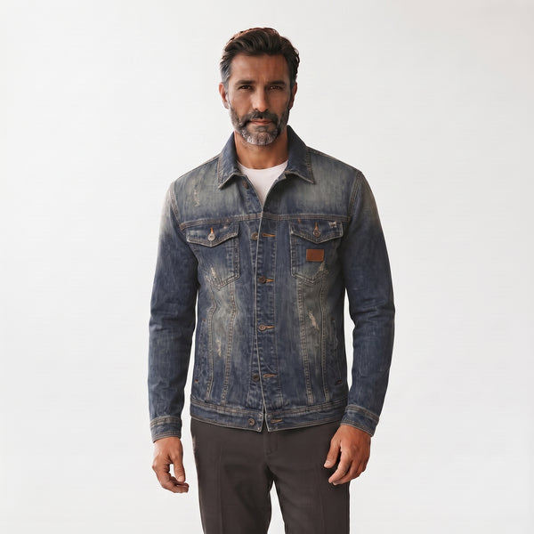 Chaqueta Vaquera Clásica Con Cremallera