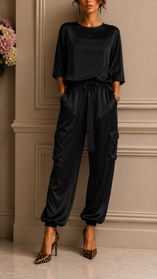 Lurelle | Conjunto elegante de dos piezas con caída fluida