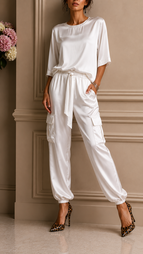 Lurelle | Conjunto elegante de dos piezas con caída fluida