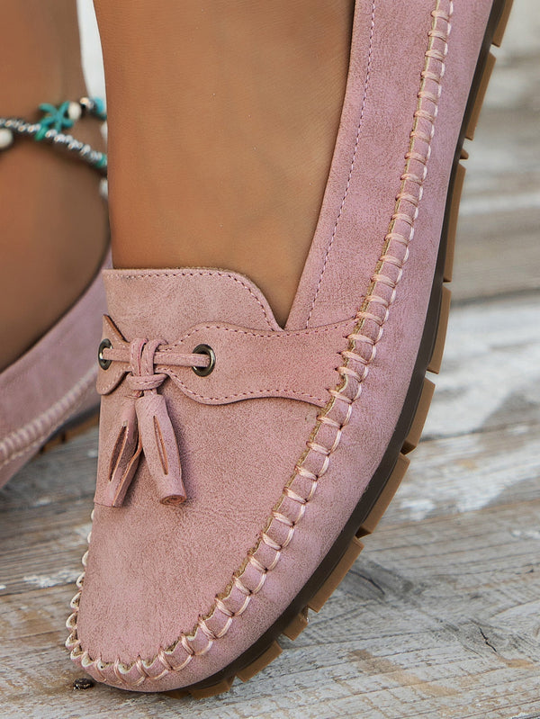 Mocasines con Lazo y Suela Flexible