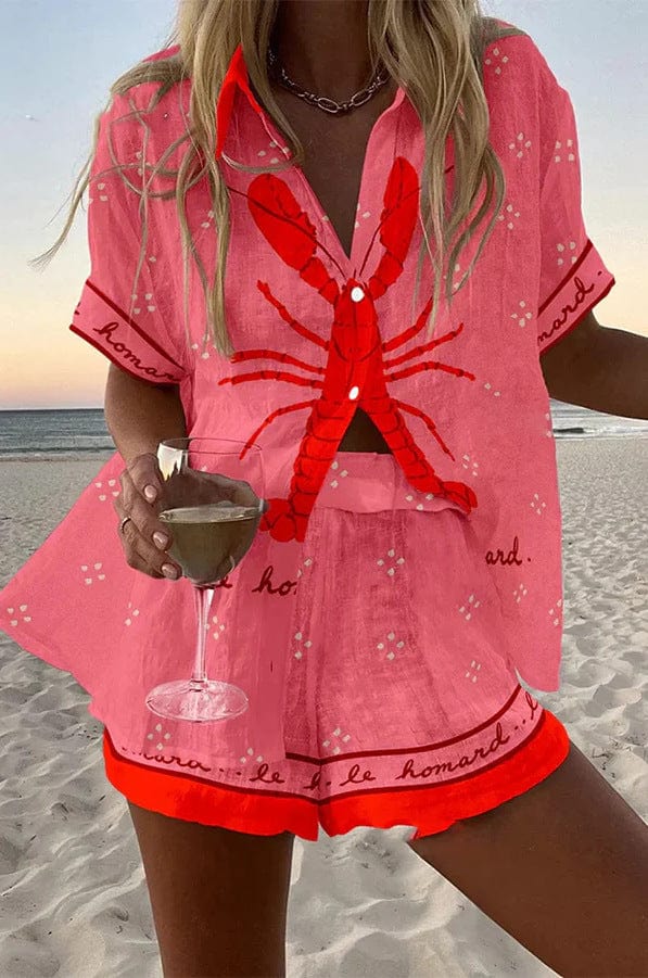 Conjunto Bordado Coral