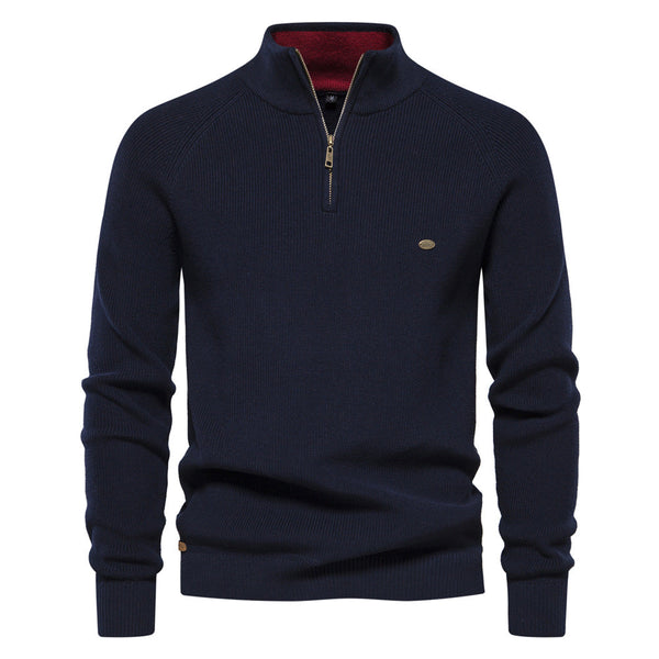 Jersey de lujo con cremallera