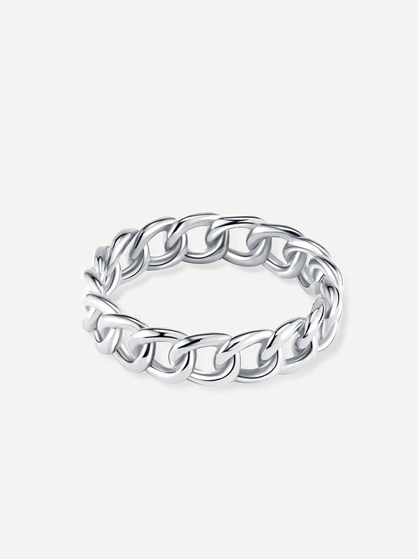 Anillo entrelazado elegante