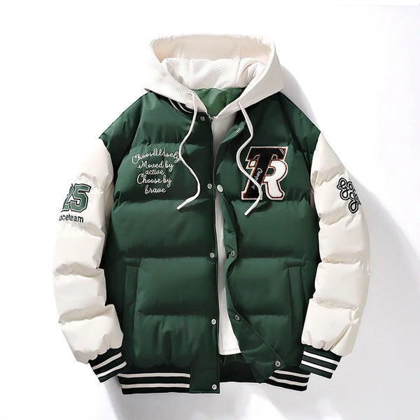 Chaqueta Elegante Acolchada con Capucha