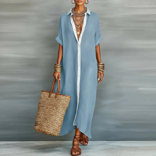 Vestido Camisero Fluido
